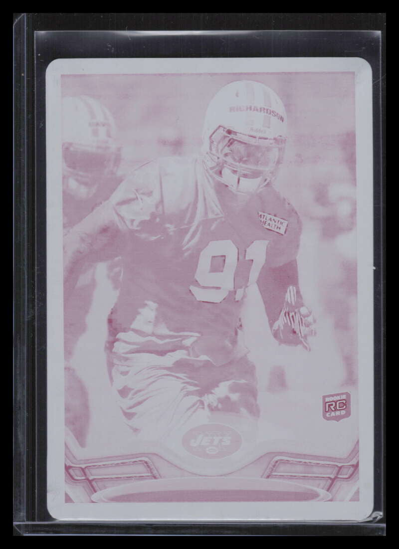 2013 Topps Printing Plate Magenta 201 Sheldon Richardson Rookie 1/1