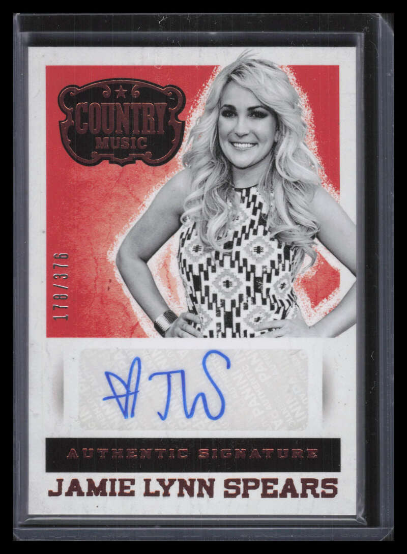2015 Panini Country Music Signatures 44 Jamie Lynn Spears Auto 178/376