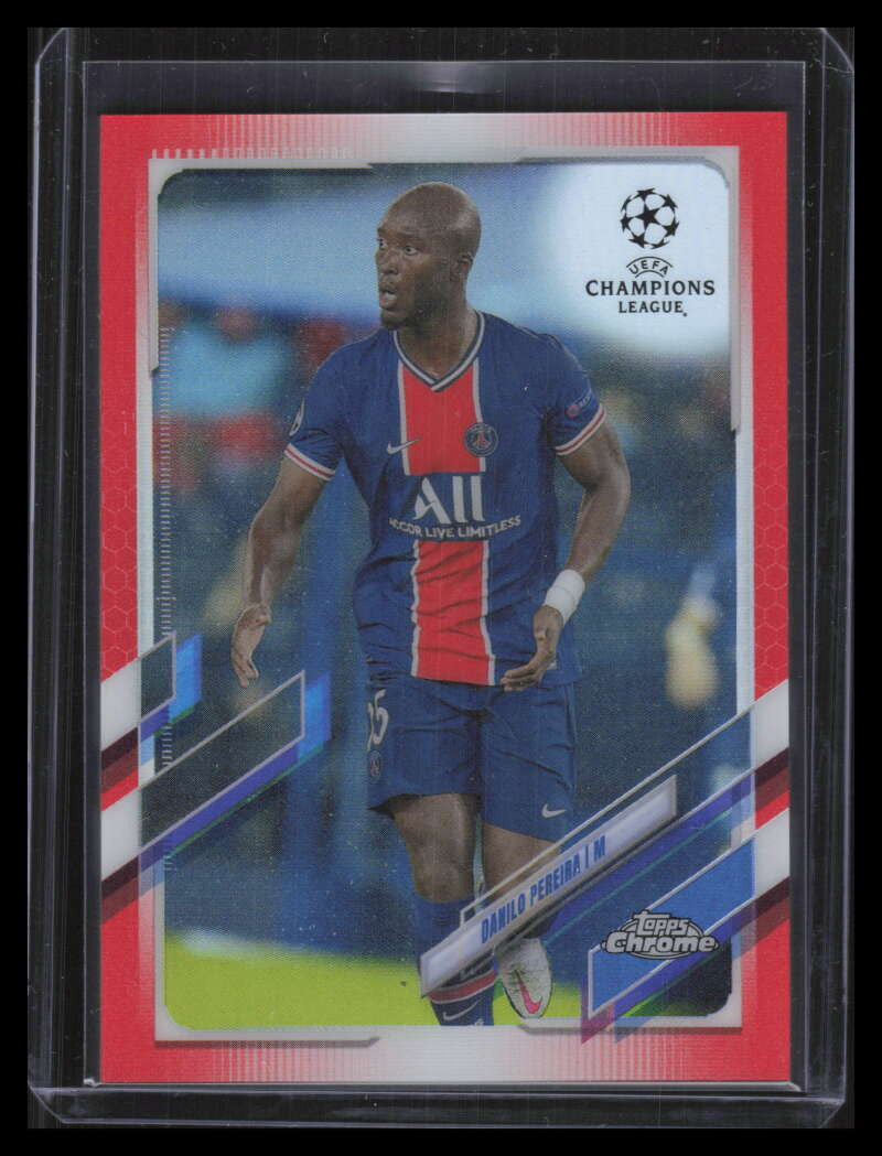 2020-21 Topps Chrome UEFA Champions League Red Refractor 80 Danilo Pereira 2/10