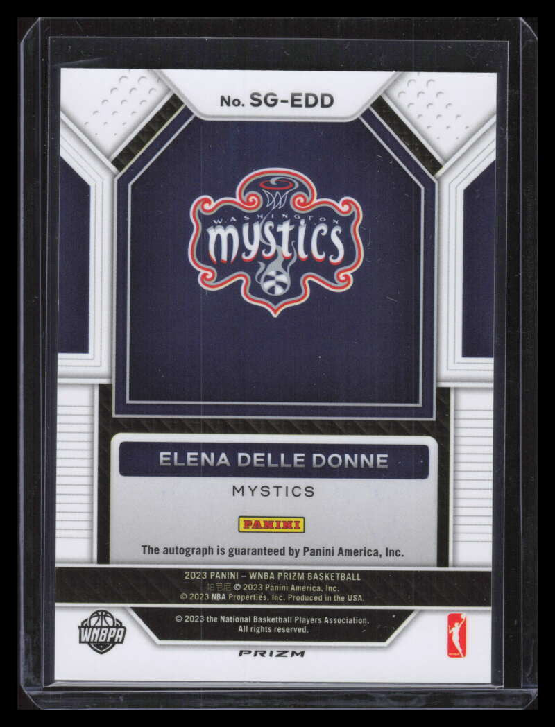 2023 Panini Prizm WNBA Signatures 26 Elena Delle Donne Auto