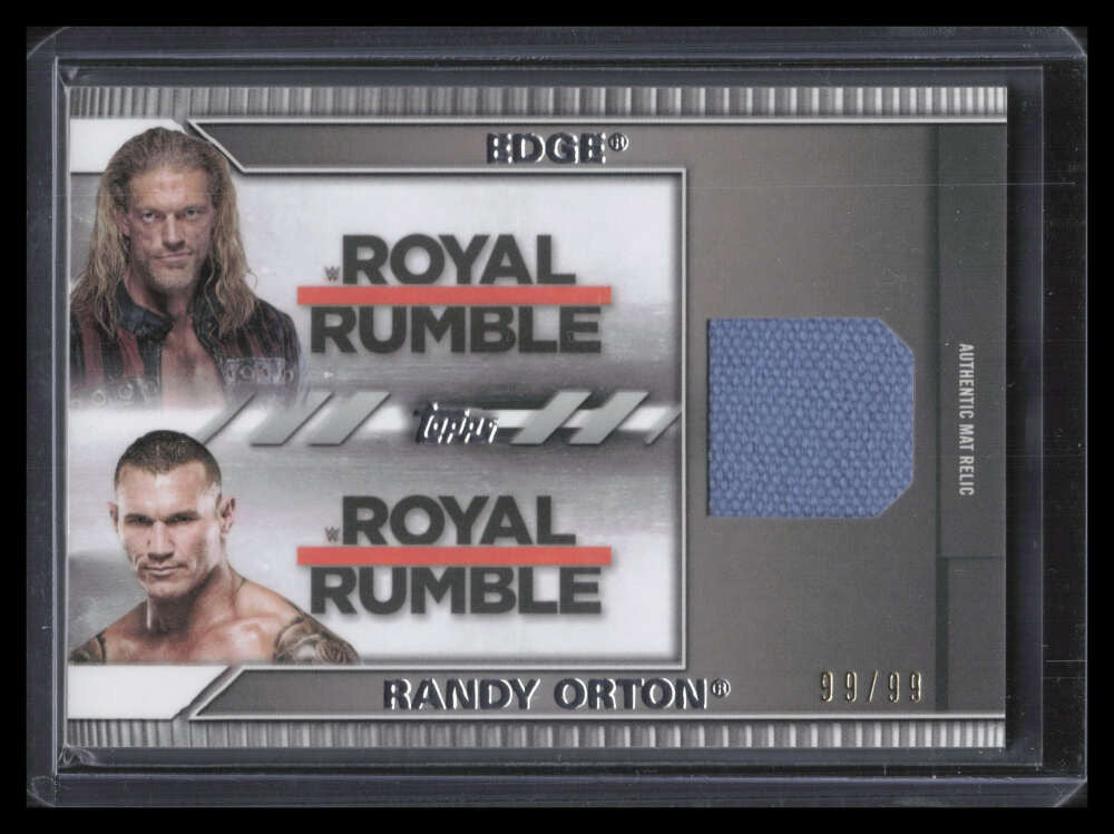 2021 Topps WWE Undisputed Match-Up Dual Relics MAER Edge Randy Orton Mat 99/99