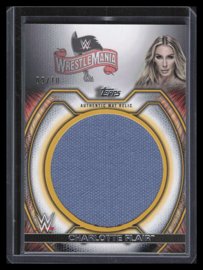 2021 Topps Undisputed Mat Relics Gold MCF Charlotte Flair Jumbo Mat 9/10