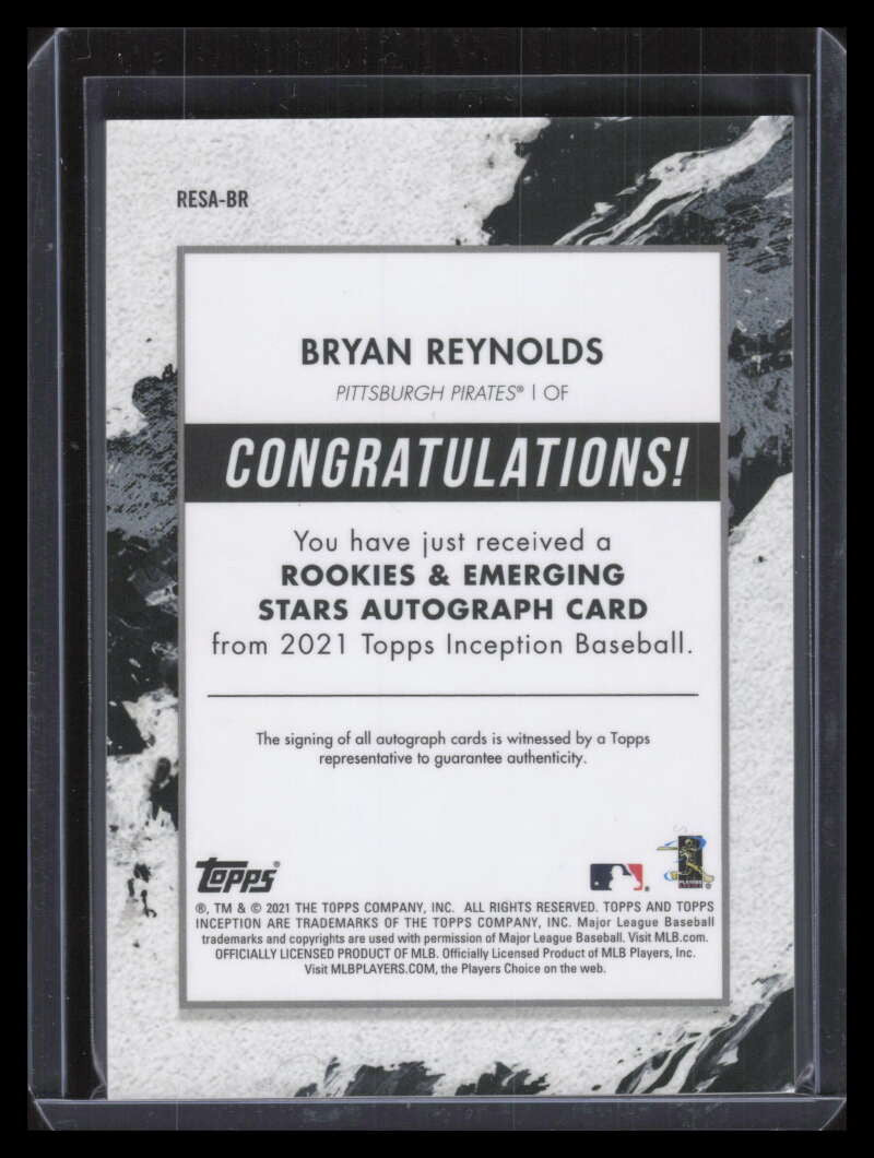 2021 Topps Inception Rookie and Stars Autographs Green Bryan Reynolds Auto /125