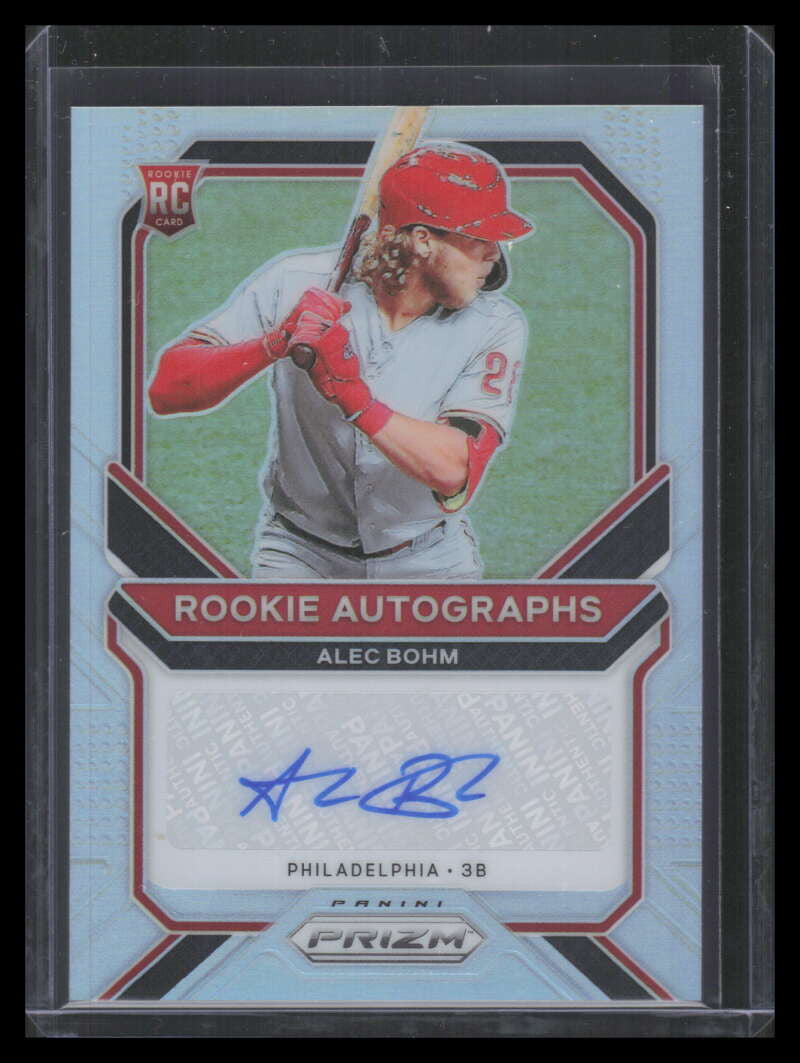 2021 Panini Prizm Rookie Autographs Prizms Silver 42 Alec Bohm Rookie Auto
