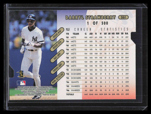 1997 Donruss Gold Press Proofs 261 Darryl Strawberry /500