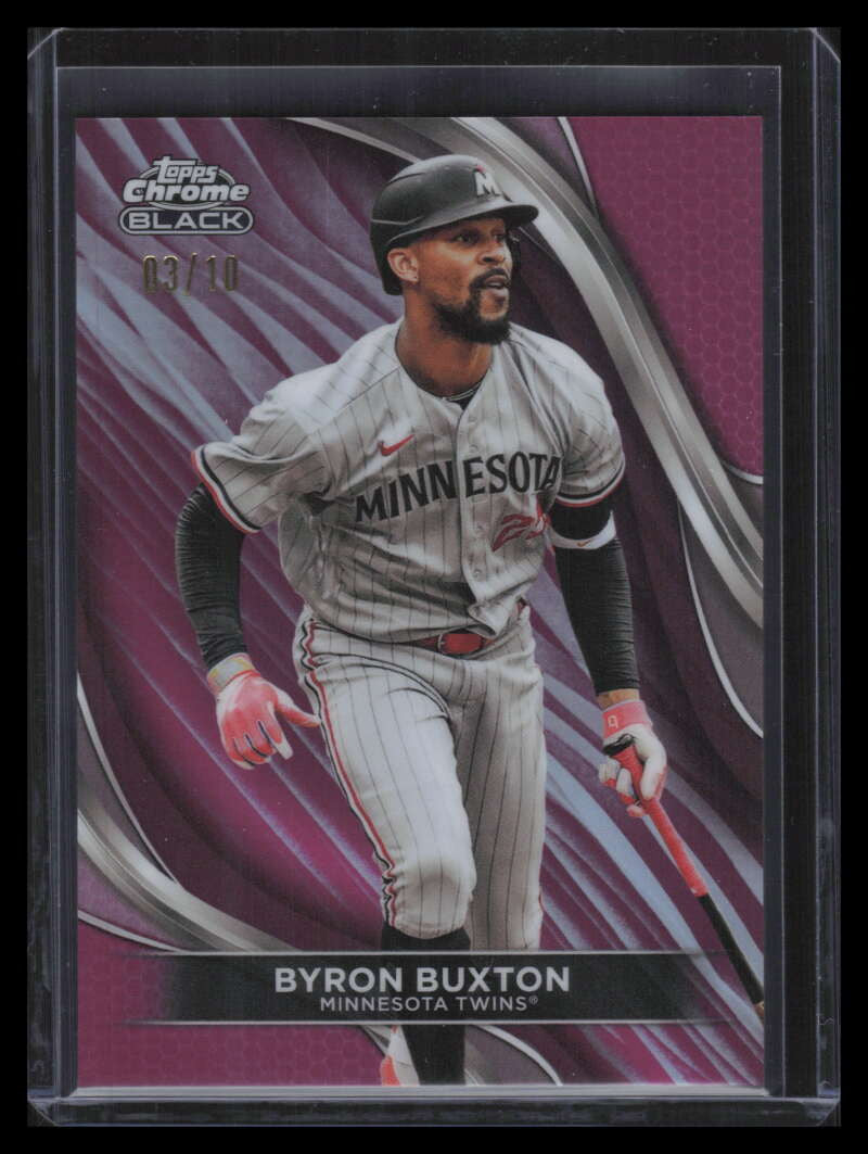 DELETE 157617 2024 Topps Chrome Black Magenta Refractor 54 Byron Buxton 3/10
