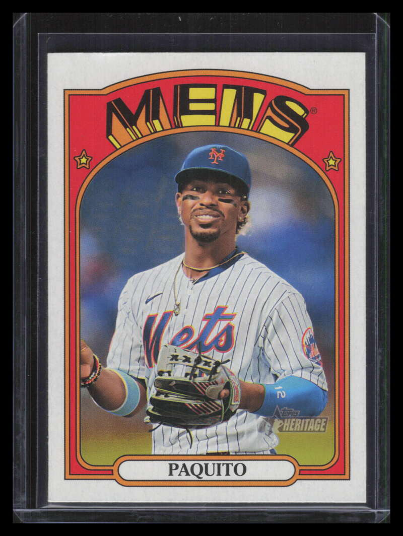2021 Topps Heritage Nickname Variations 501 Francisco Lindor Paquito SP