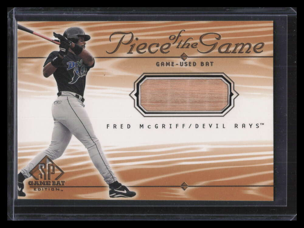 2001 SP Game Bat Edition Piece of the Game FM Fred McGriff Bat SP /1500