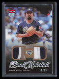 2007 Ultra Dual Materials Patch DW David Wells Dual Patch 19/25