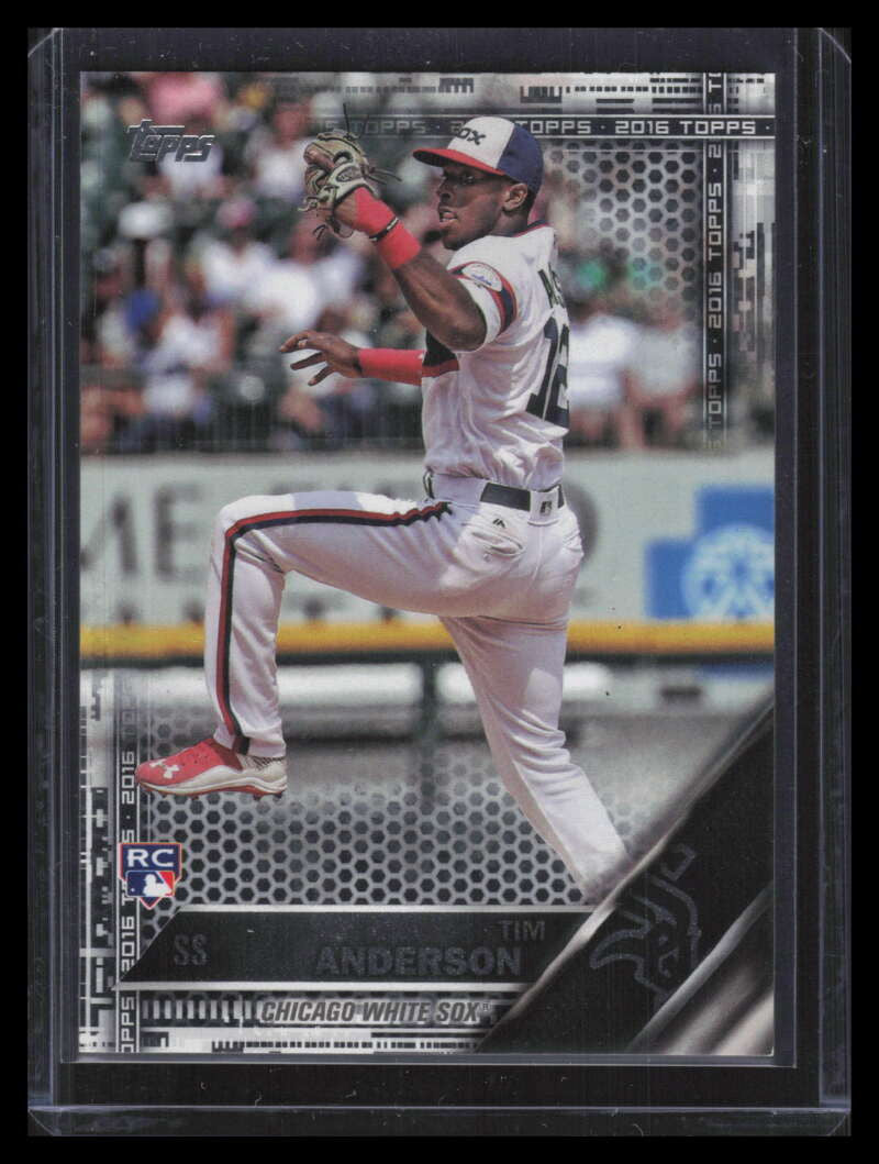 2016 Topps Update Black us287 Tim Anderson Rookie 19/65