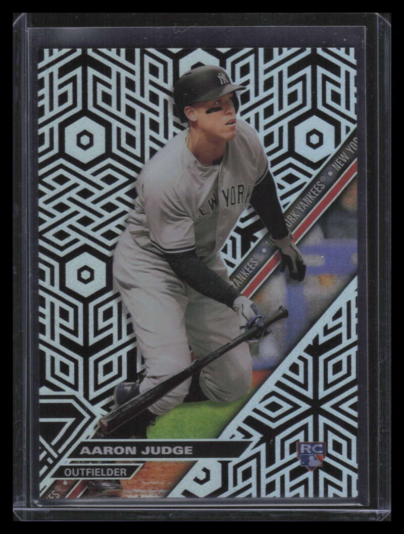 2017 Topps High Tek Blackout Chainlink Hexagon HTAJ Aaron Judge Rookie
