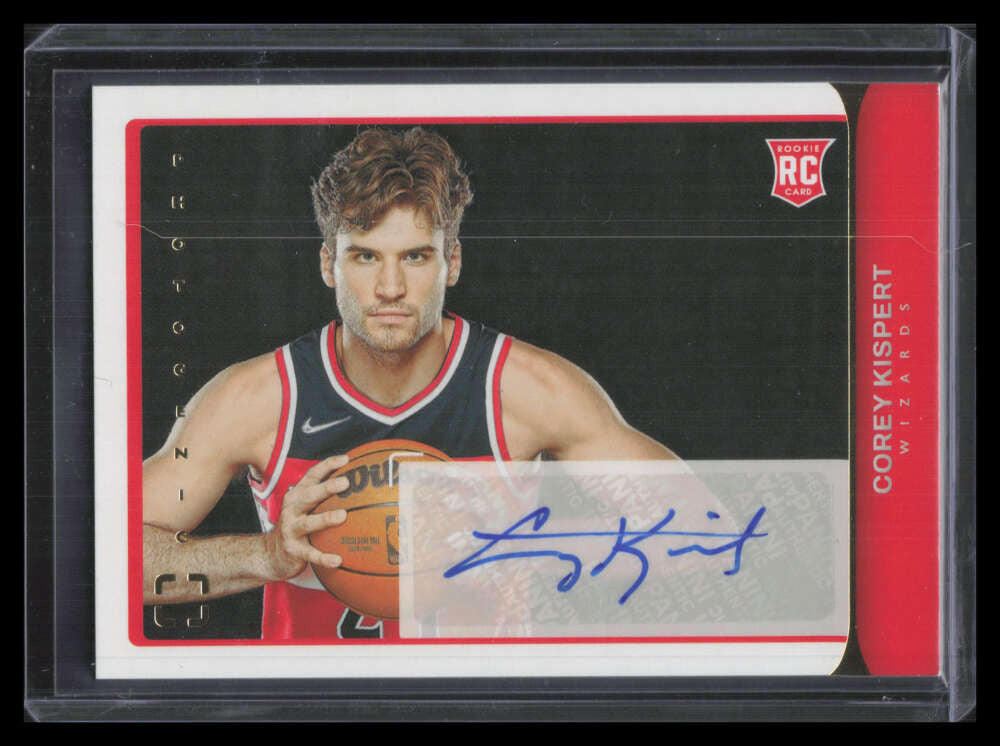 2021-22 Panini Photogenic Rookie Autographs 24 Corey Kispert Rookie Auto