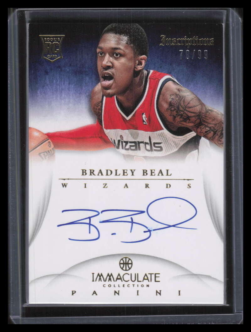 2012-13 Immaculate Collection Inscriptions BB Bradley Beal Rookie Auto 70/99