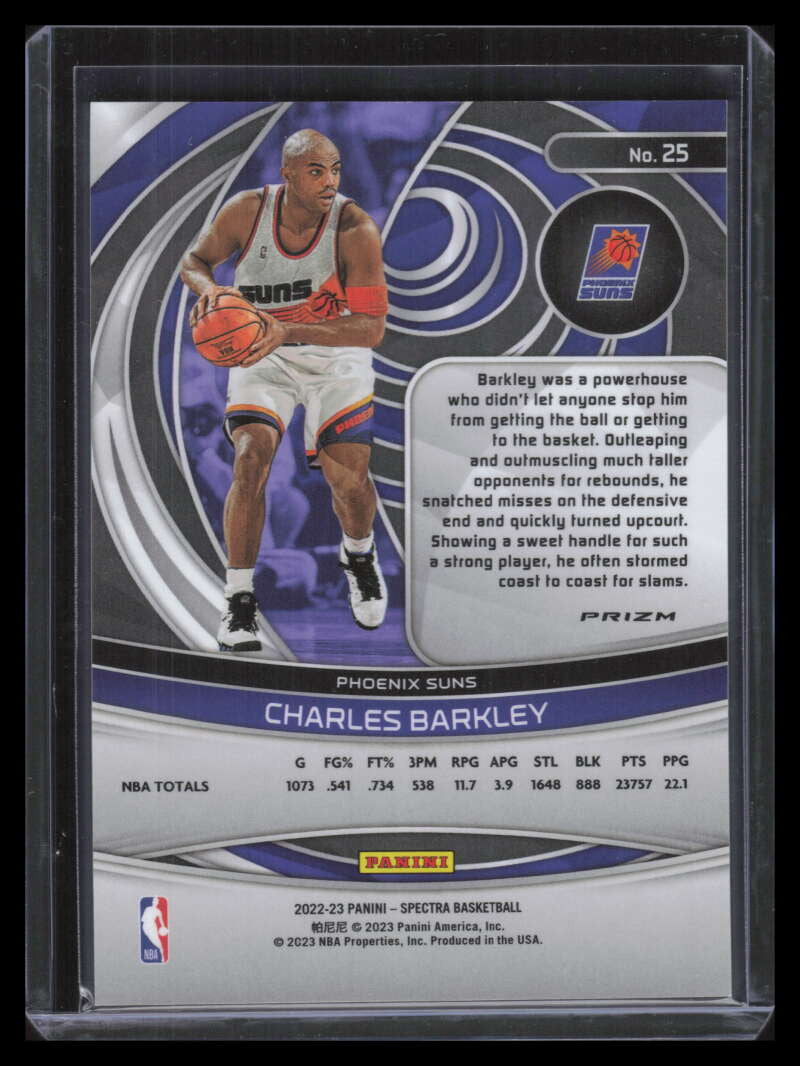 2022-23 Panini Spectra Asia Green 25 Charles Barkley
