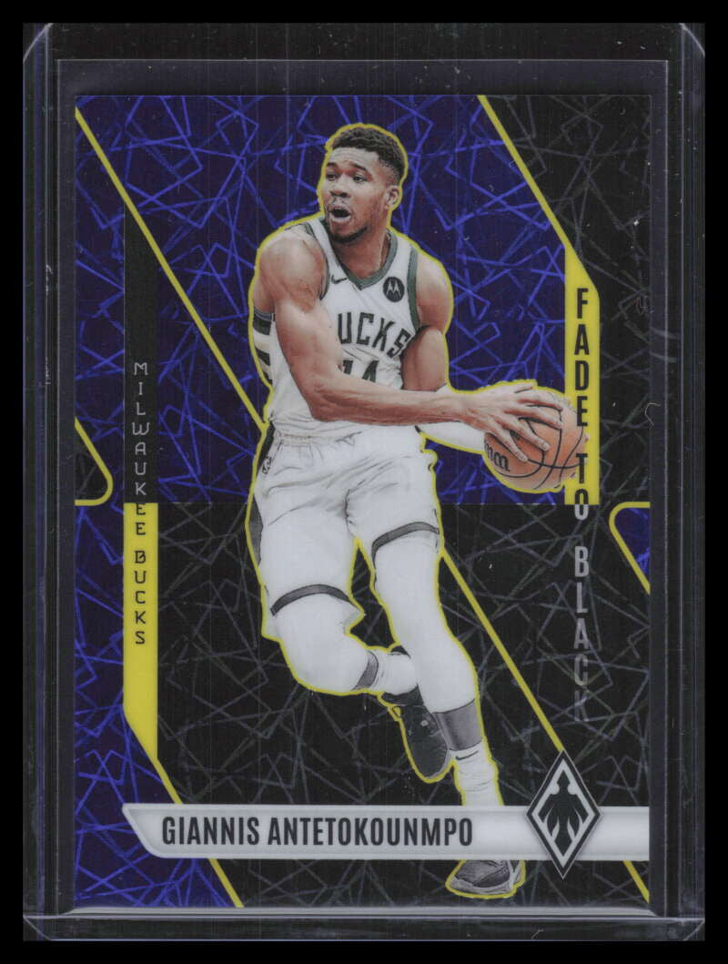 2023-24 Panini Phoenix Fade To Black Blue Lazer 23 Giannis Antetokounmpo 68/275