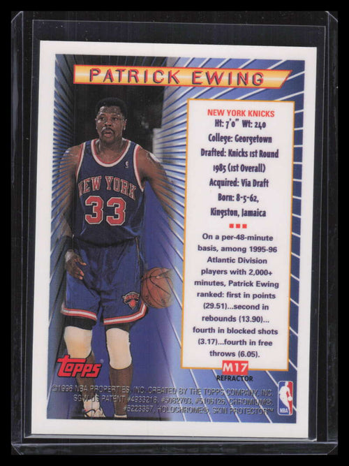 1996-97 Topps Super Team NBA Finals m17 Patrick Ewing