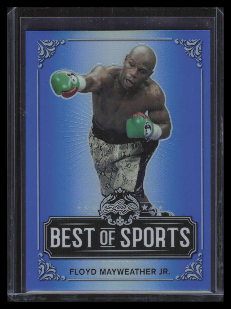 2019 Leaf Best of Sports Blue m04 Floyd Mayweather Jr. 12/35