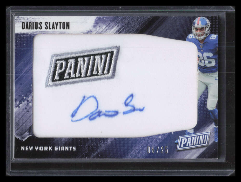 2019 Panini Day Manufactured Autographs DS Darius Slayton RC Patch Auto 5/25