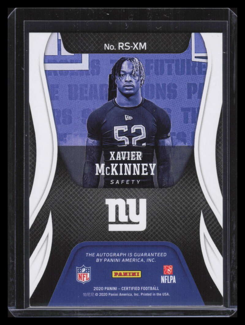 2020 Certified Rookie Signatures 15 Xavier McKinney Rookie Auto 10/199