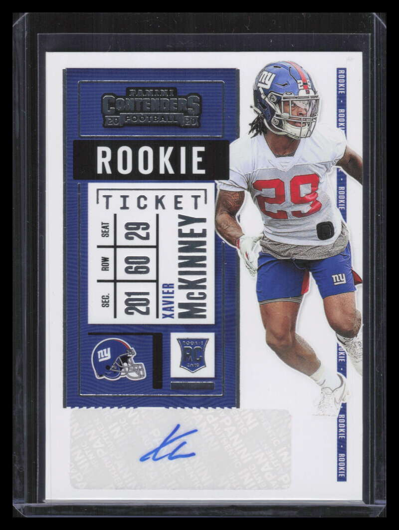 2020 Panini Contenders 168b Xavier McKinney Rookie Auto Variation SP