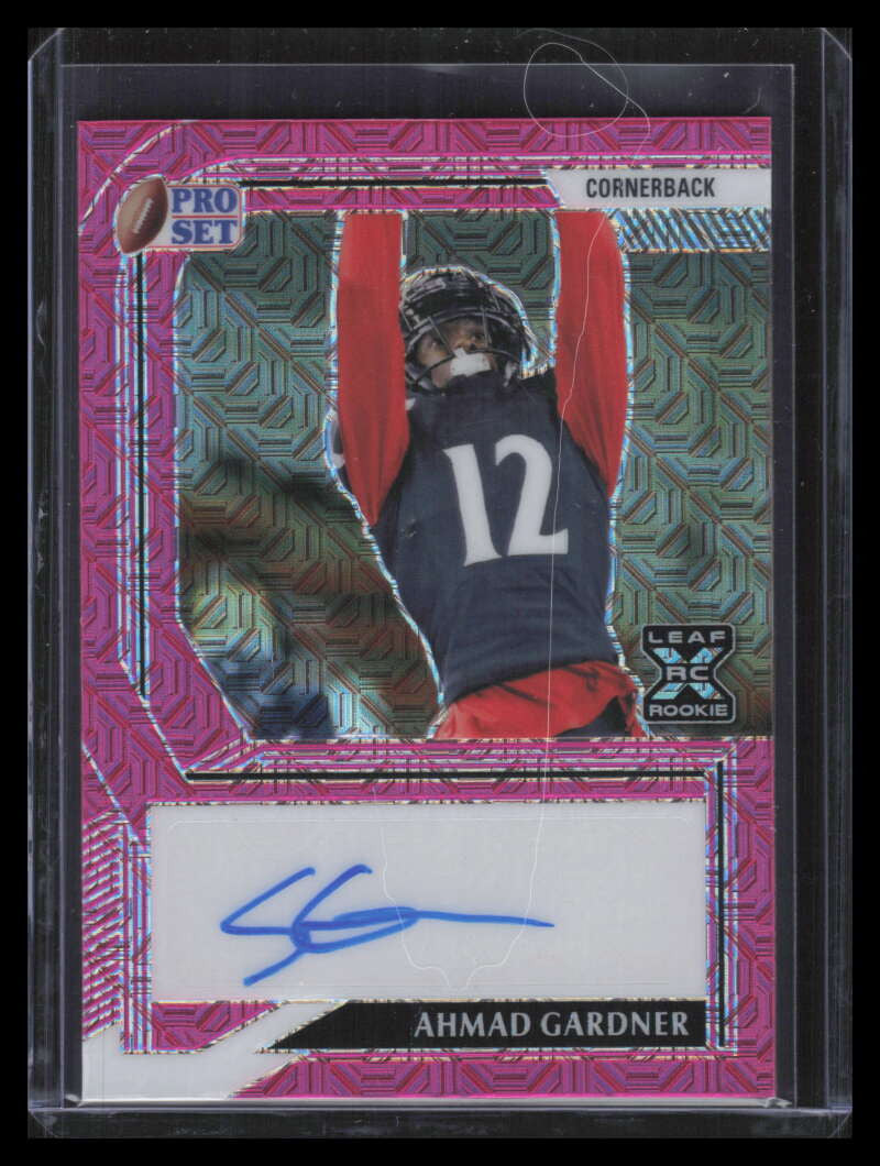 DELETE 157867 2022 Leaf Pro Set Metal Mojo Pink paag1 Ahmad Sauce Gardner Rookie Auto 4/10