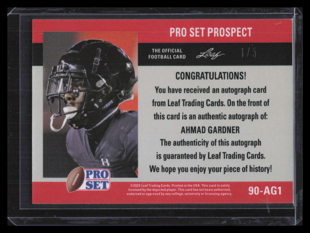 2022 Leaf Pro Set Metal 90 Kaleidoscope Pink 90ag1 Sauce Gardner Rookie Auto 1/5