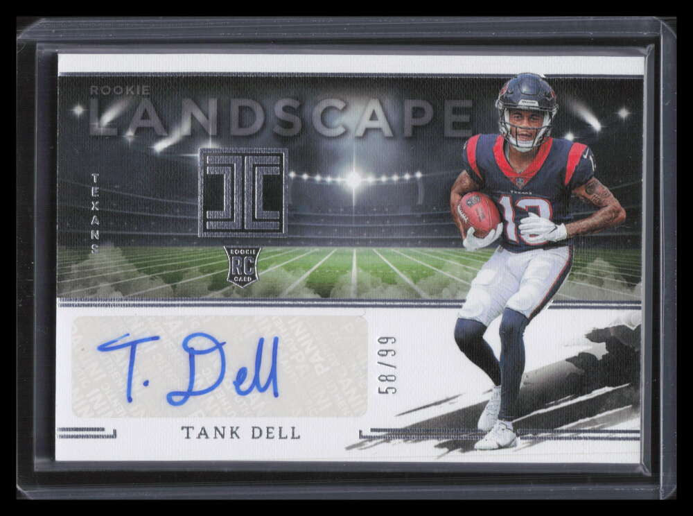 2023 Panini Impeccable Rookie Landscape Autographs 6 Tank Dell Rookie Auto 58/99