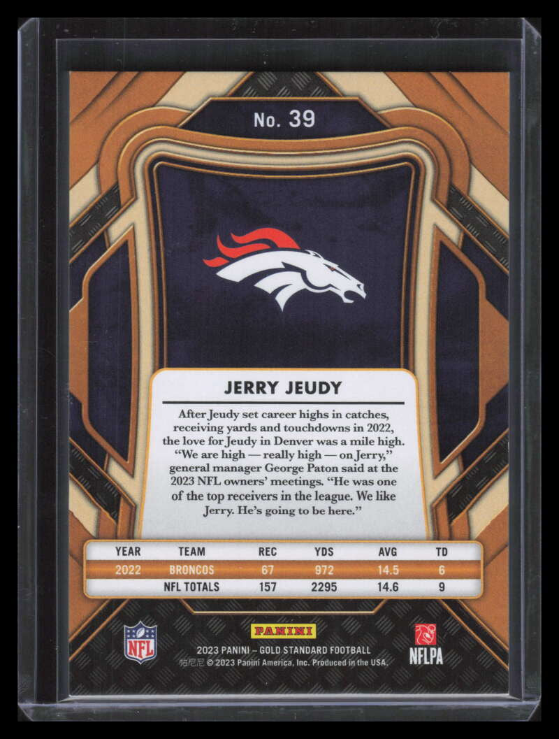 2023 Panini Gold Standard Rose Gold 39 Jerry Jeudy 1/24