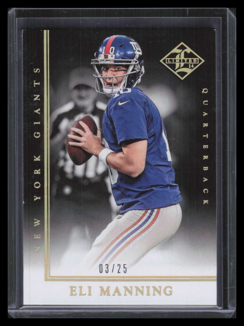 2014 Limited Gold Spotlight 48 Eli Manning 3/25