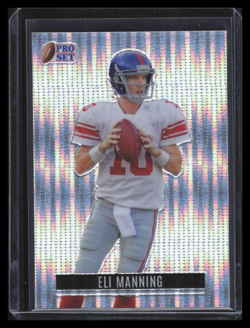 2023 Leaf Pro Set Metal Retro Pulsar Silver rb33 Eli Manning 5/6
