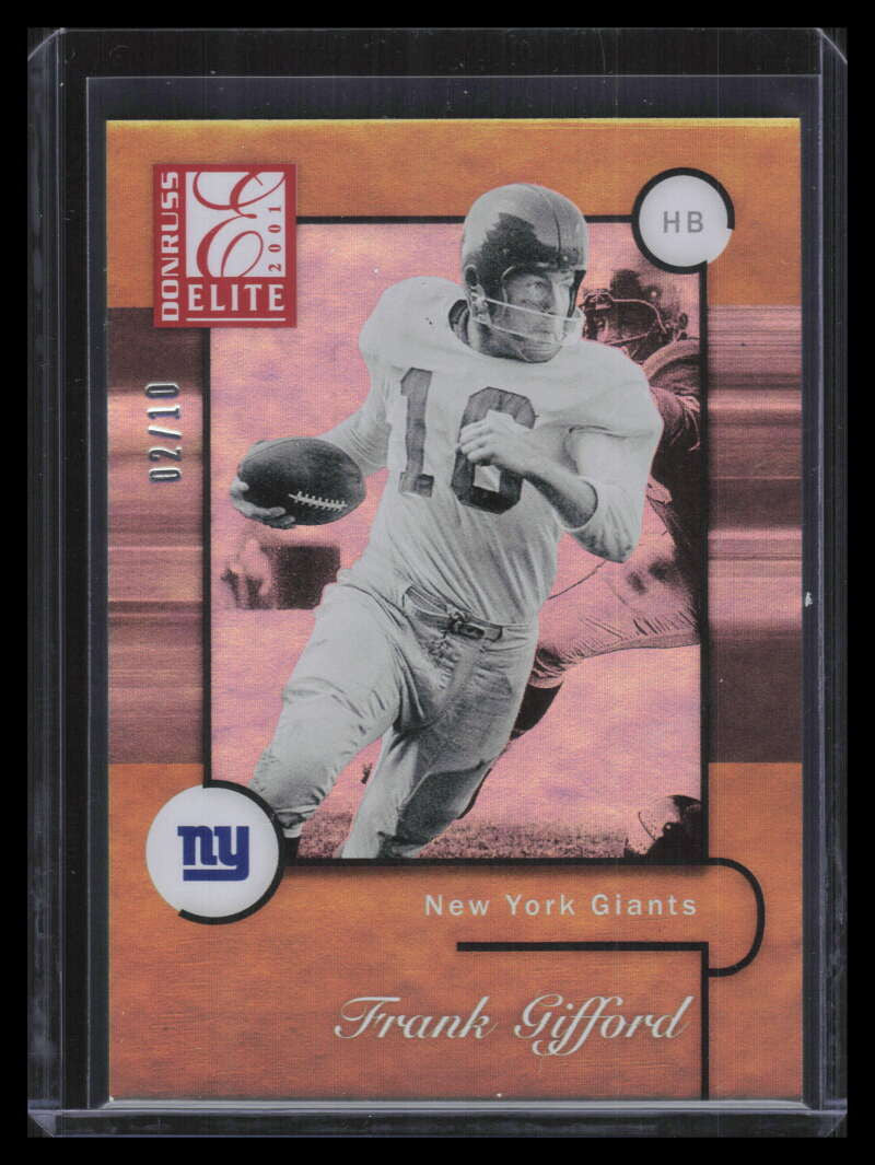 2021 Elite '01 Elite Gold 46 Frank Gifford 2/10