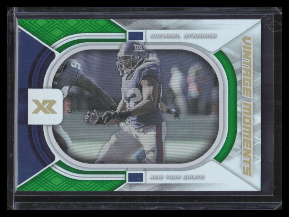 2021 Panini XR Vintage Moments Green 19 Michael Strahan 1/5