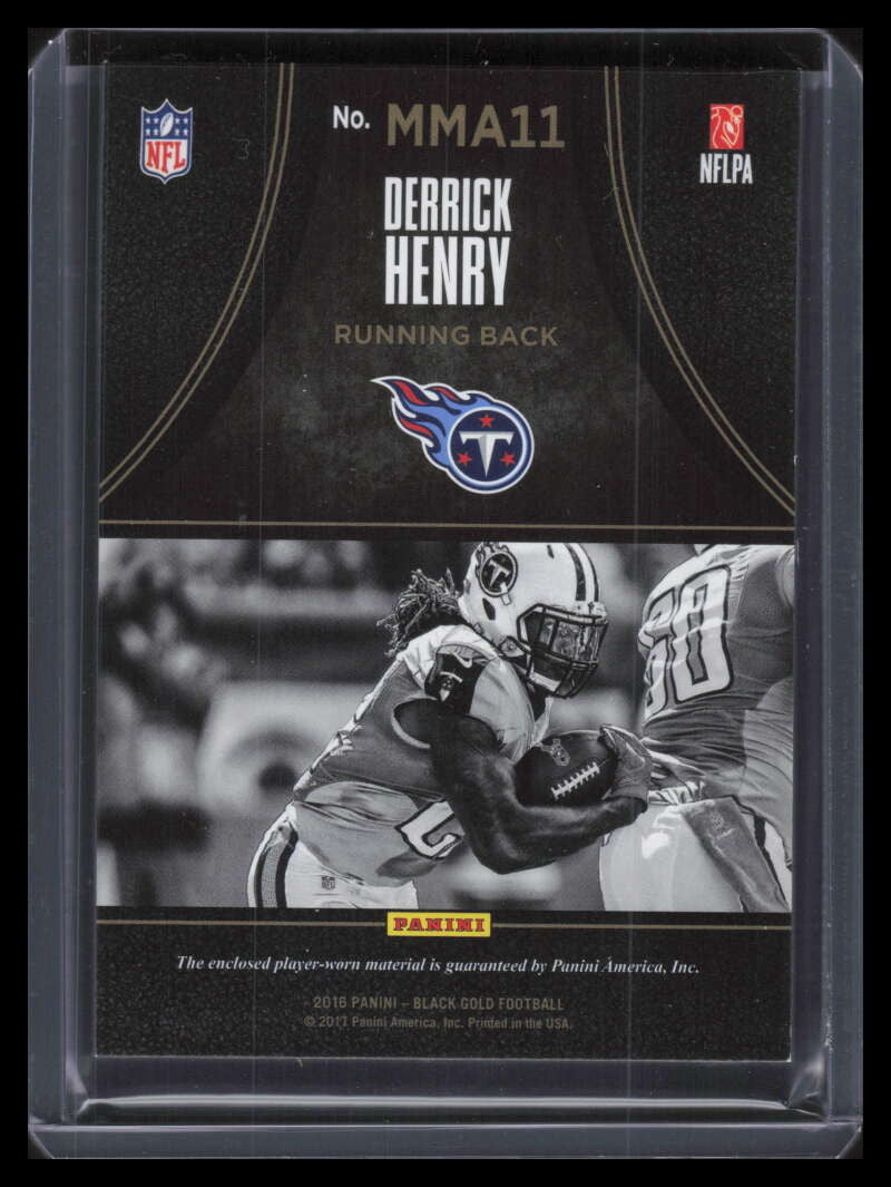 2016 Panini Black Gold Massive Materials Prime Derrick Henry Rookie Patch 20/25