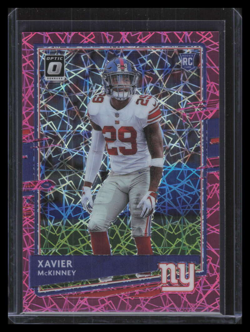 2020 Donruss Optic Pink Velocity Refractor 121 Xavier McKinney Rookie 67/79