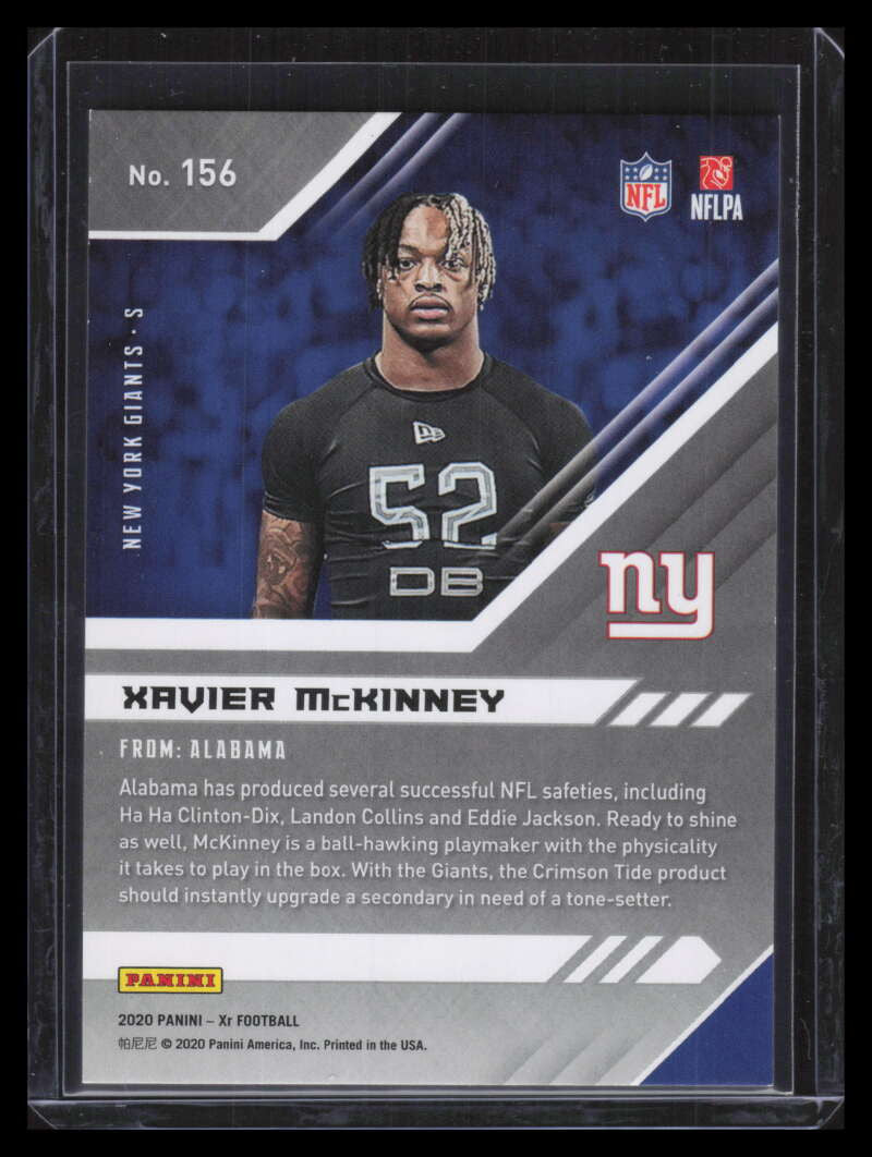 2020 Panini XR Purple 156 Xavier McKinney Rookie 6/25