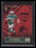 2021 Panini Illusions Red 66 Jaylen Waddle Rookie 16/99