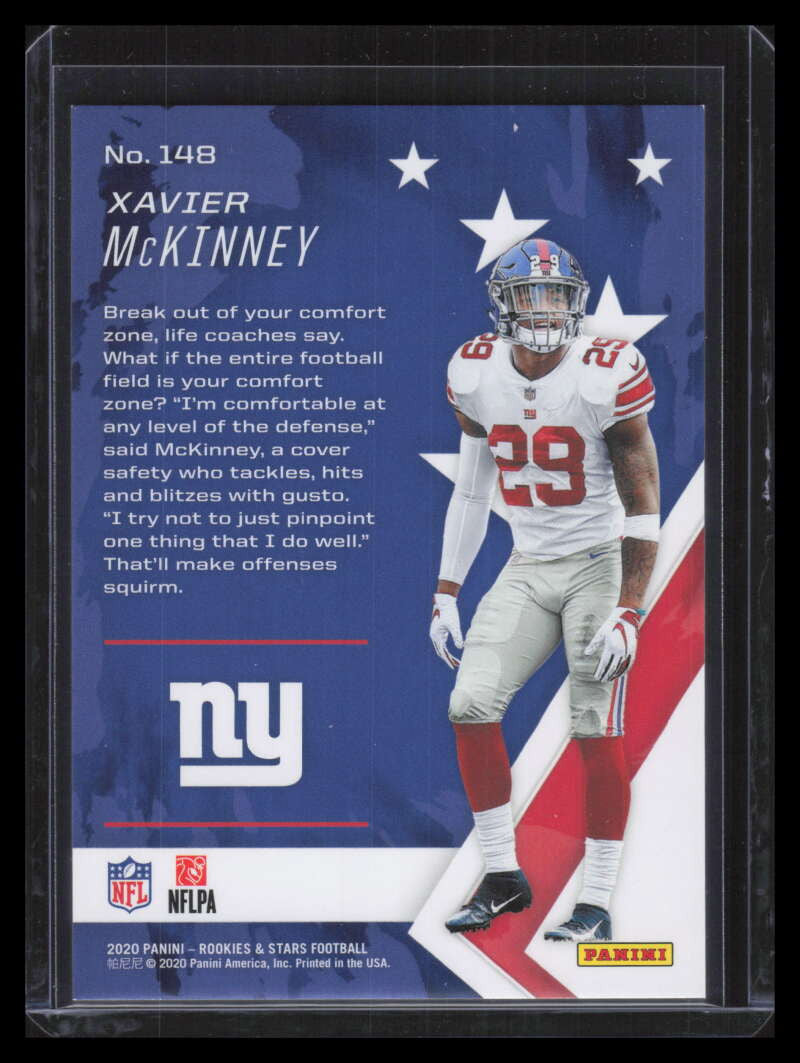 2020 Rookies and Stars Gold 148 Xavier McKinney Rookie 10/10