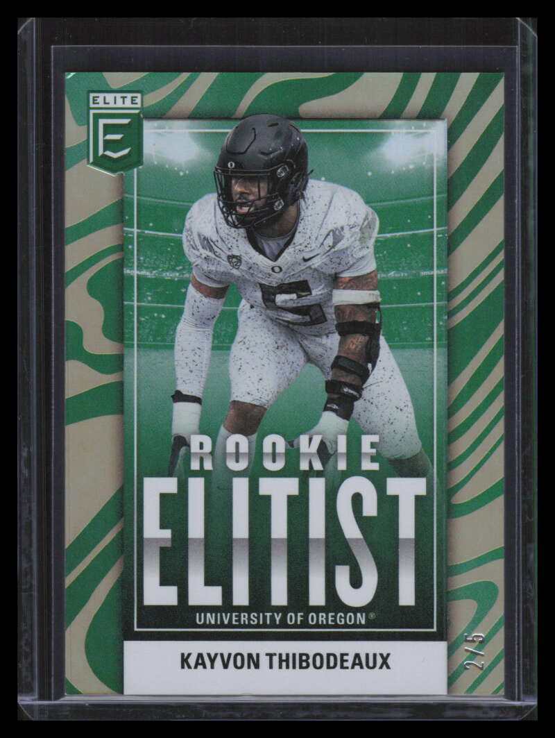 2022 Elite Rookie Elitist Gold 15 Kayvon Thibodeaux Rookie 2/5