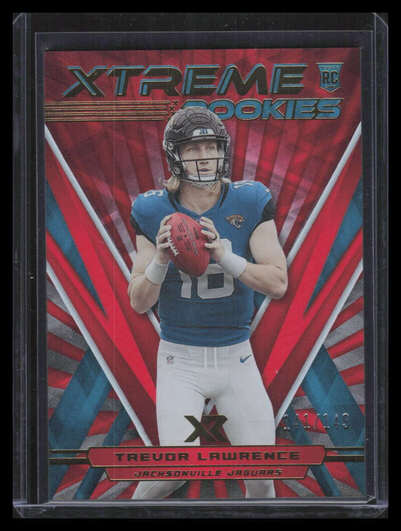 2021 Panini XR Xtreme Rookies Red 35 Trevor Lawrence Rookie 141/149