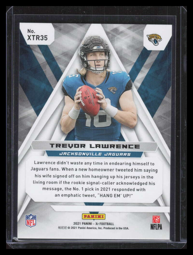 2021 Panini XR Xtreme Rookies Red 35 Trevor Lawrence Rookie 141/149