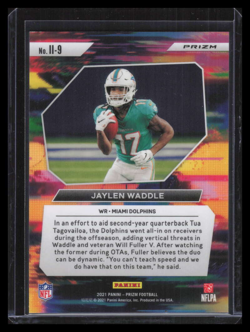 2021 Panini Prizm Instant Impact 9 Jaylen Waddle Rookie