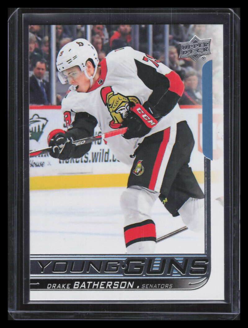 2018-19 Upper Deck 484 Drake Batherson Rookie YG Young Guns