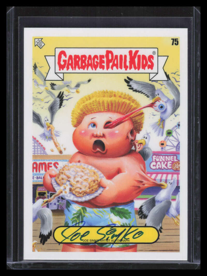 2021 Topps Garbage Pail Kids Food Fight Artist Autographs Joe Simko Auto 44/80