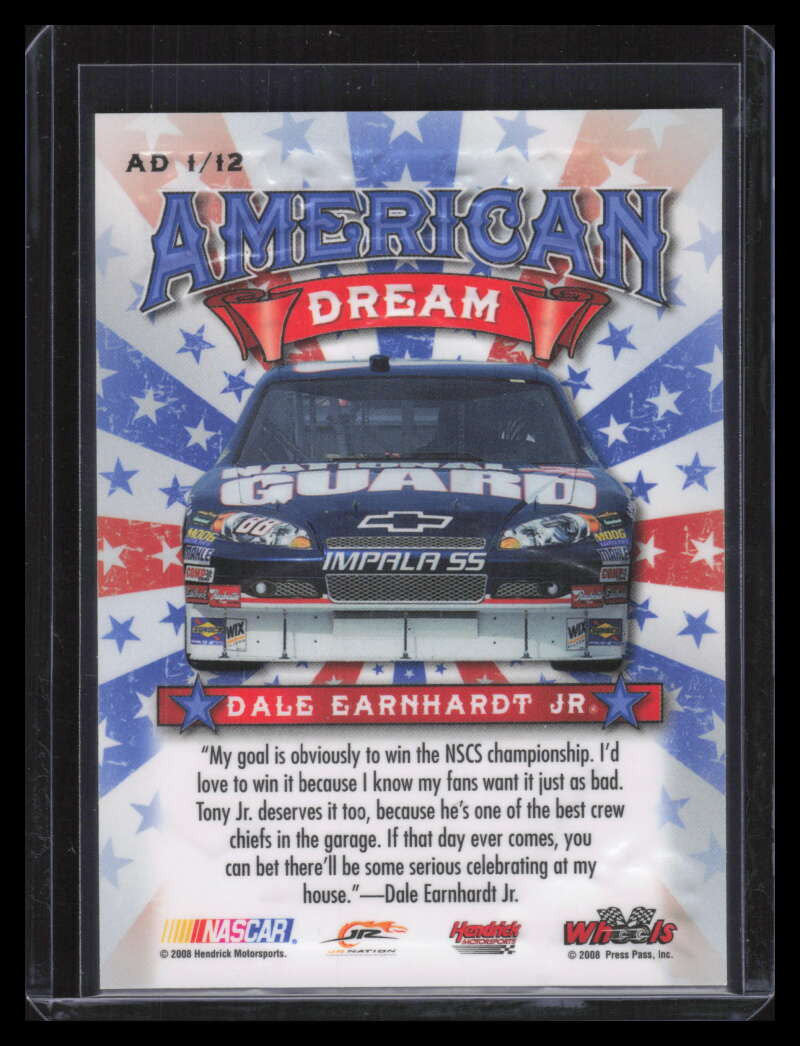 2008 Wheels American Thunder American Dreams Gold ad1 Dale Earnhardt Jr. 94/250