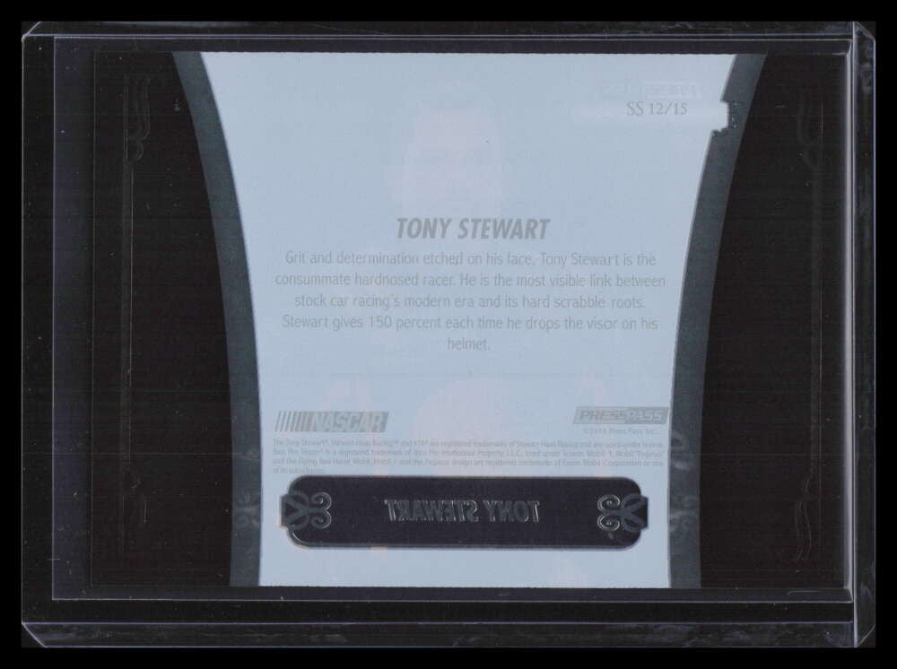 2013 Press Pass Showcase Studio Showcase Gold 12 Tony Stewart 21/50