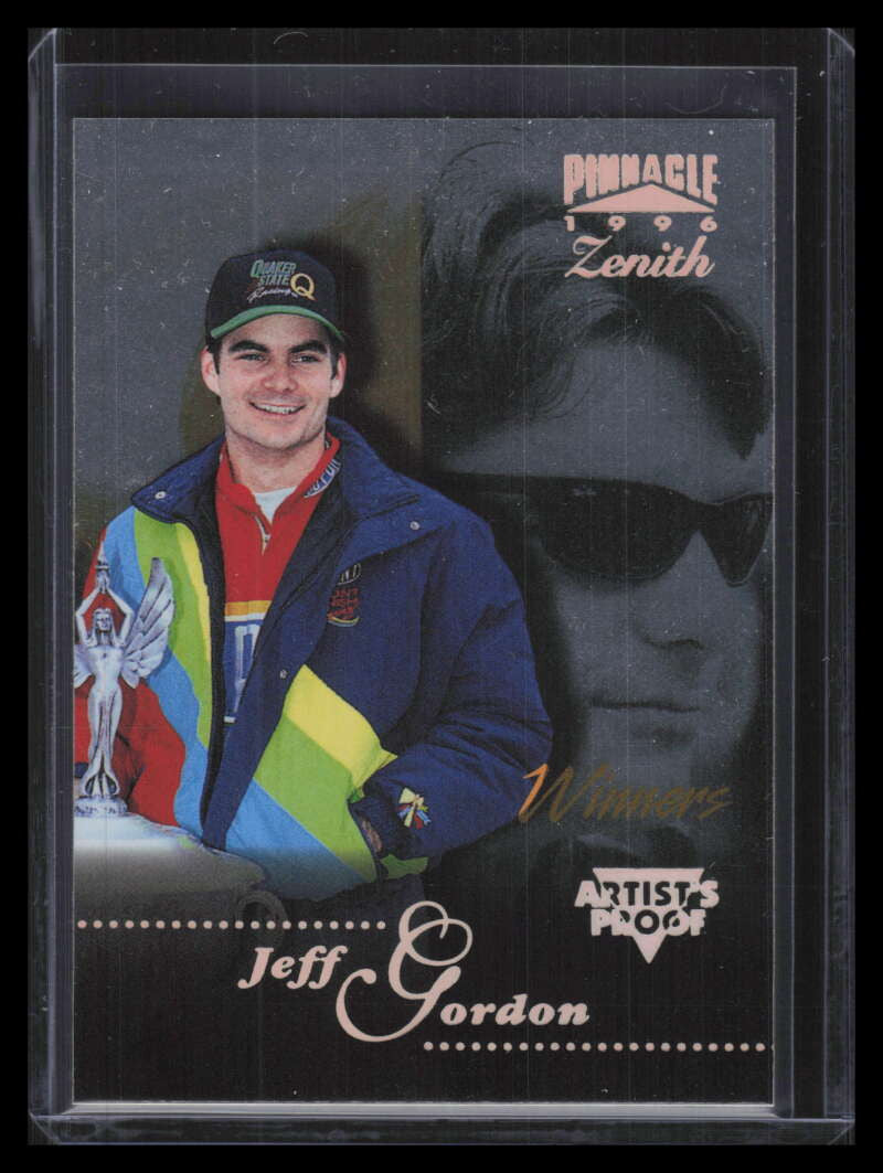 1996 Zenith Artist Proofs 92 Jeff Gordon W Winners