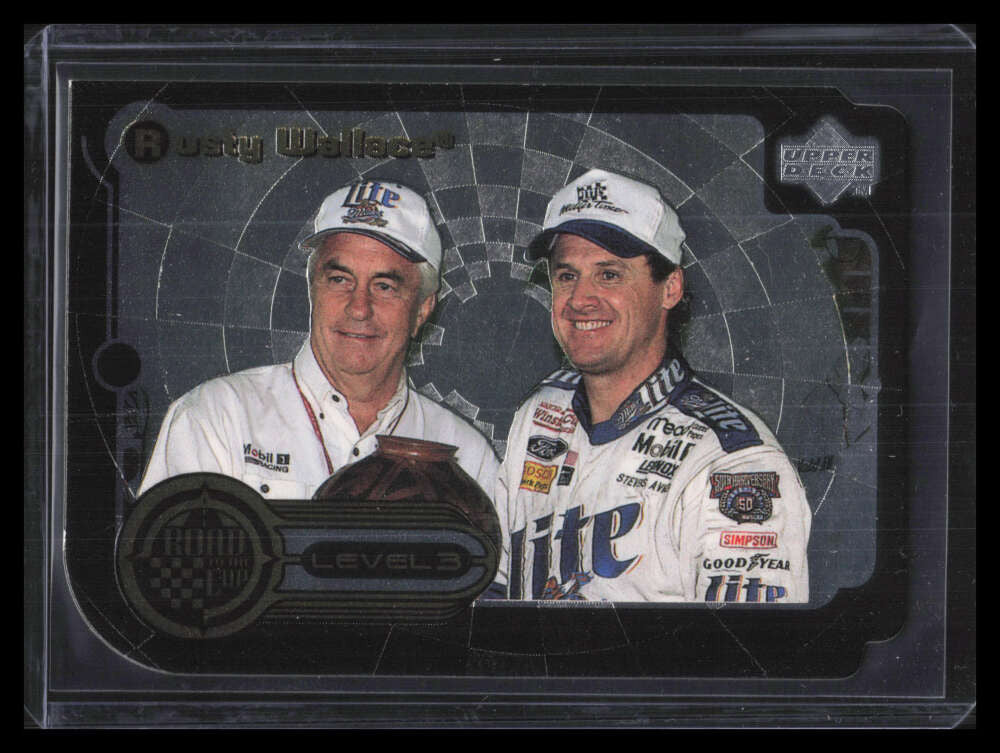 1999 Upper Deck Road to the Cup Road to the Cup Gold Level 3 rttc3 Rusty Wallace