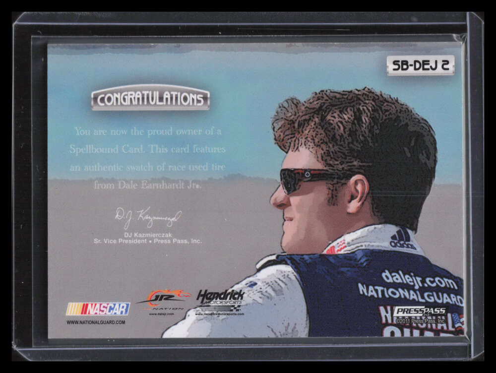 2011 Press Pass Eclipse Spellbound Swatches sbdej2 Dale Earnhardt Jr Tire 23/125