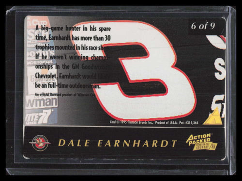 1995 Action Packed Country 2nd Career Choice 6 Dale Earnhardt 145305