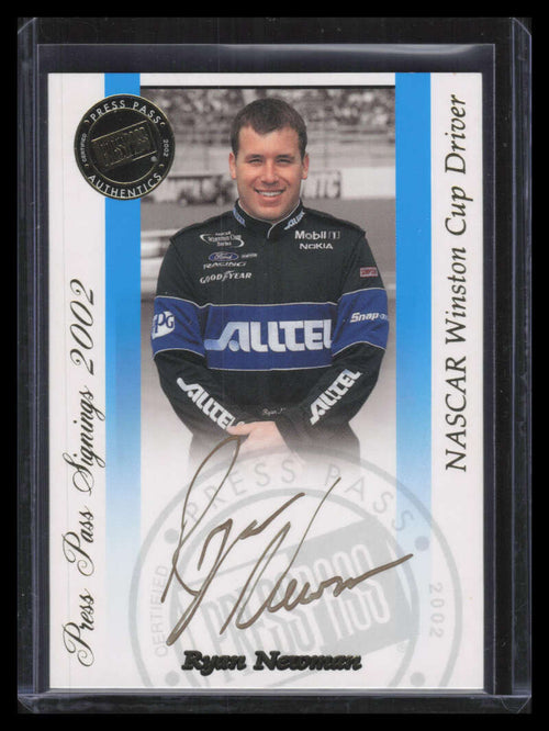 2002 Press Pass Signings Gold 45 Ryan Newman Auto 7/50